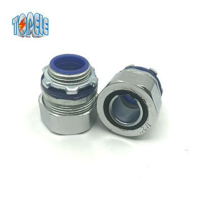 Zinc lurus 3/8 &quot;cairan ketat Fleksibel Metal Konduktor Konektor