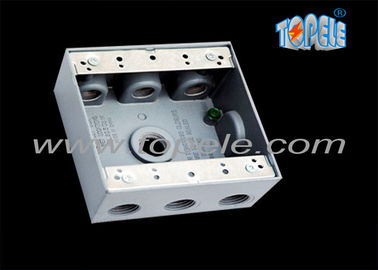Kotak listrik tahan cuaca Dua Gang Outlet Cabling Circuit Cabang