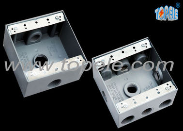 Kotak listrik tahan cuaca Dua Gang Outlet Cabling Circuit Cabang