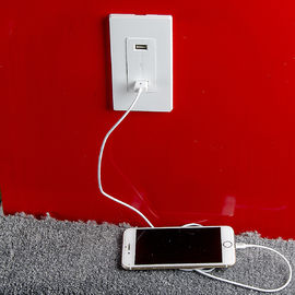 LD-U001 4.2A Smart High Speed USB Charger Outlet, 2 port USB dengan 2 wall plate