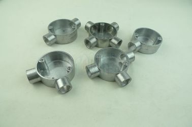 TOPELE 20mm / 25mm BS4568 / BS31 Listrik Dua Cara Lingkar Lingkaran Aluminium Junction Box, Fittings Saluran Listrik