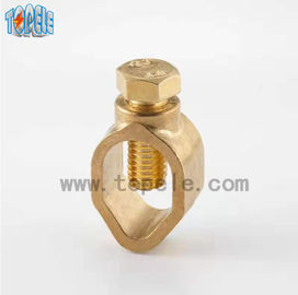 Kuningan Konektor Listrik Wiring Groud Rod Clamps / earth rod clamp kawat listrik klip untuk konektor grounding