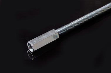 Fittings pipa logam penyambungan hex rod berujung dengan baja zinc plated